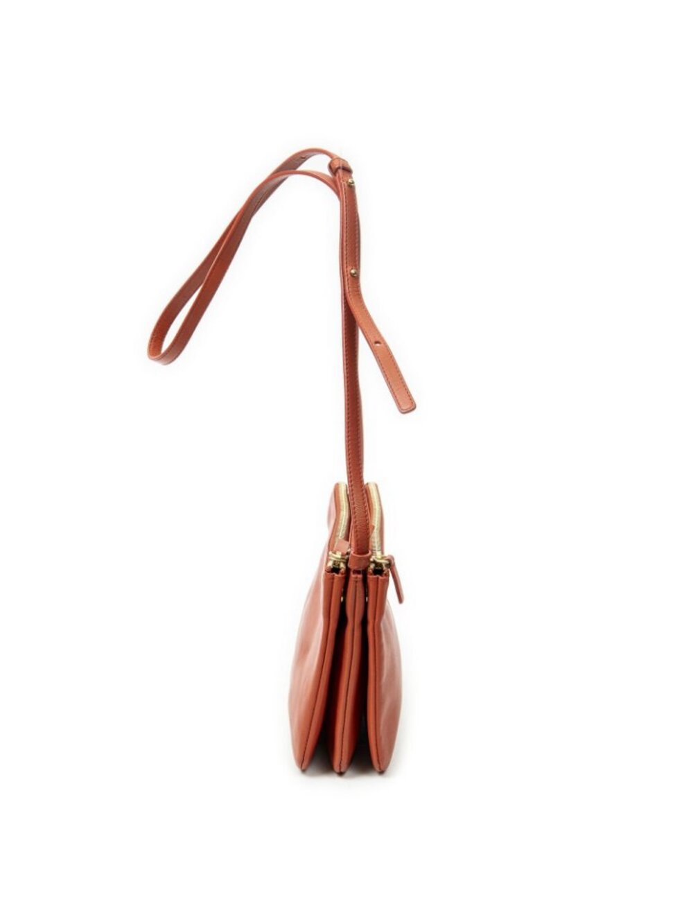 Celine Small Trio Crossbody Orange Calfskin Leather - Picture 4 of 10